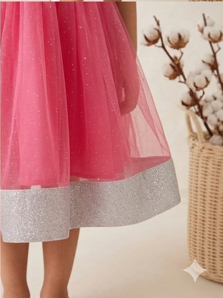 Pink Glitter Dress