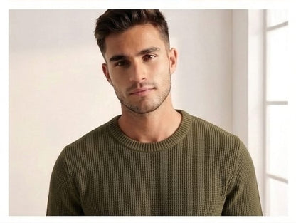 Green deep look woolen t-shirt