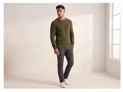 Green deep look woolen t-shirt