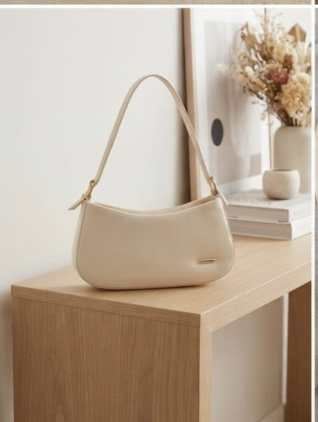 Premium Beige leather Bag