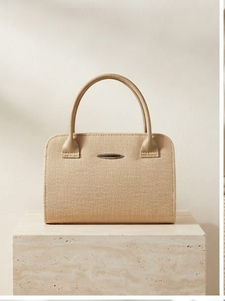 Beige Handloom bag