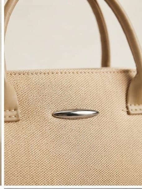 Beige Handloom bag