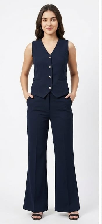 Navy Blue Elegant Dress