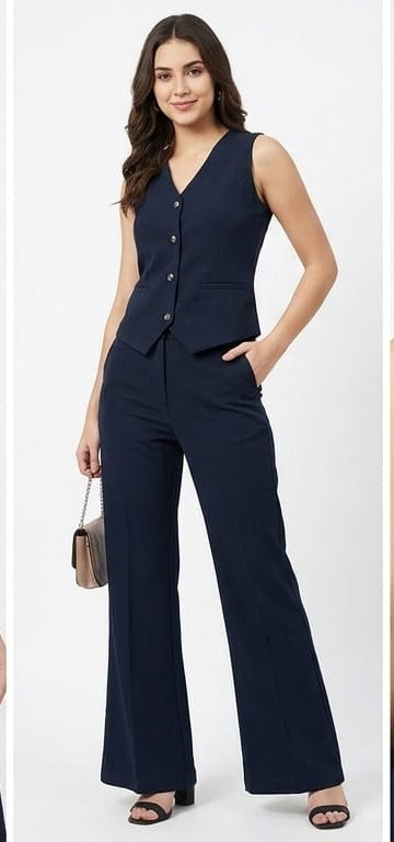 Navy Blue Elegant Dress