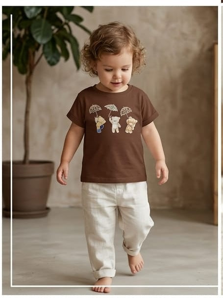 Chocolate color smooth tee