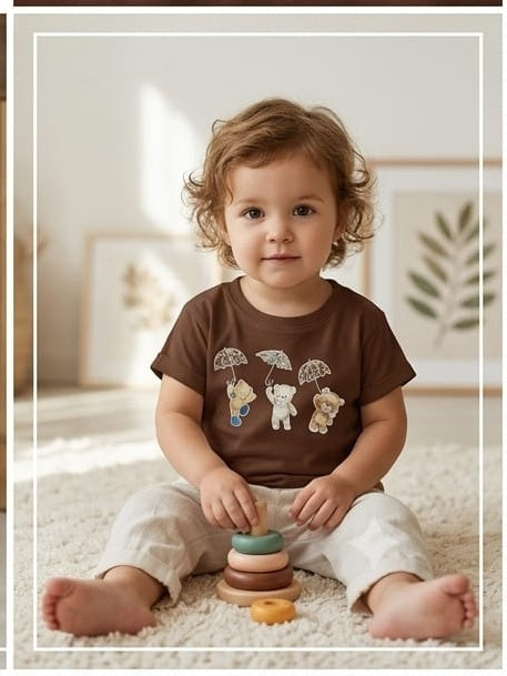 Chocolate color smooth tee