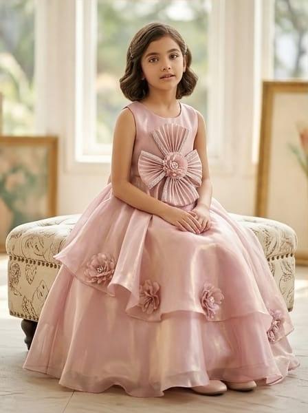 Beautiful Golden shimmer fabric Gown