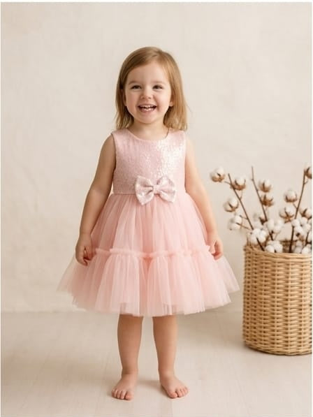 Charming Peach Dress