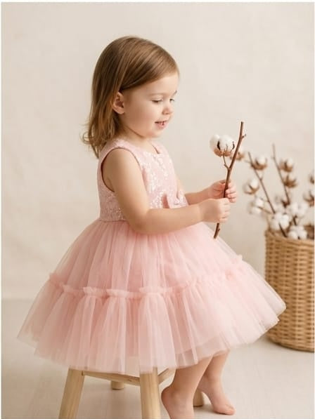 Charming Peach Dress