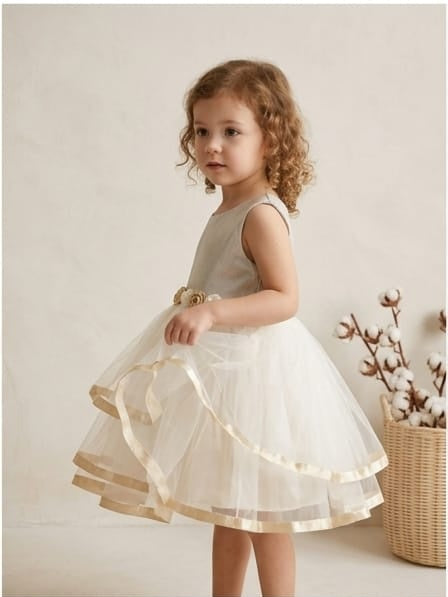 White Ribbon Dress