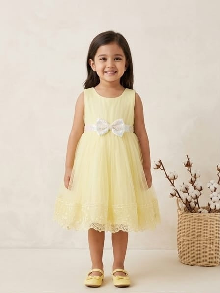 Yellow lace Dress