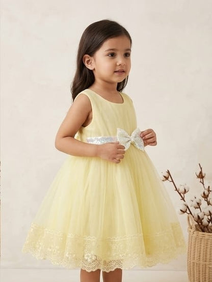 Yellow lace Dress