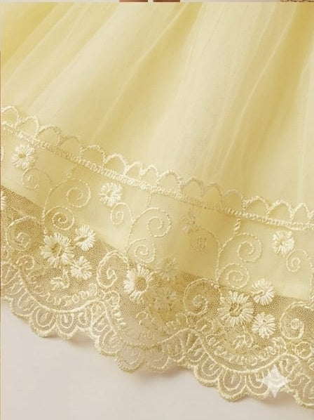 Yellow lace Dress