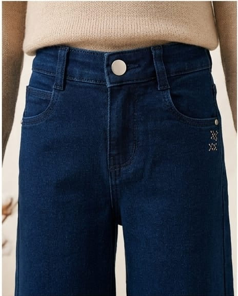Dark Blue Denim Jeans