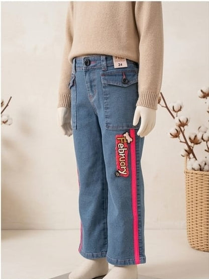 Blue wash funky Jeans