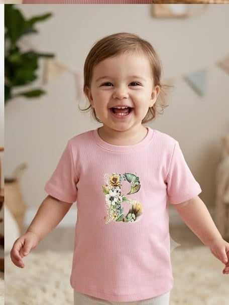 Pink color printed tshirt